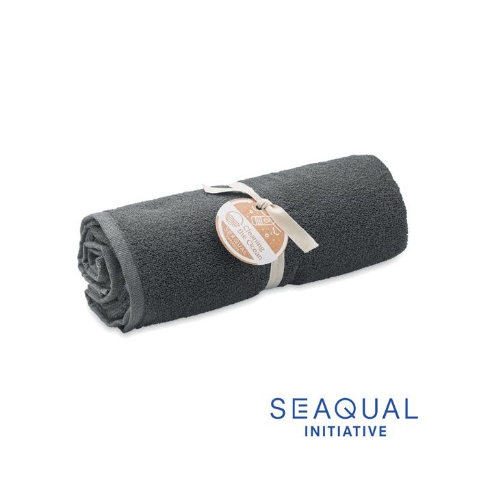 MO2059-07Sand SEAQUAL® Handtuch 70x140cm_ grau