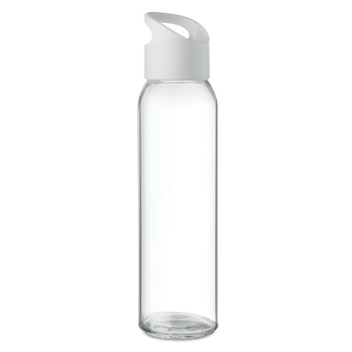 MO9746-06Praga Trinkflasche Glas 470 ml_ Weiss MO9746-06Praga Trinkflasche Glas 470 ml_ Weiss