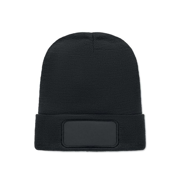 MO2359-03Capnit Beanie RPET-Polyester_ Schwarz