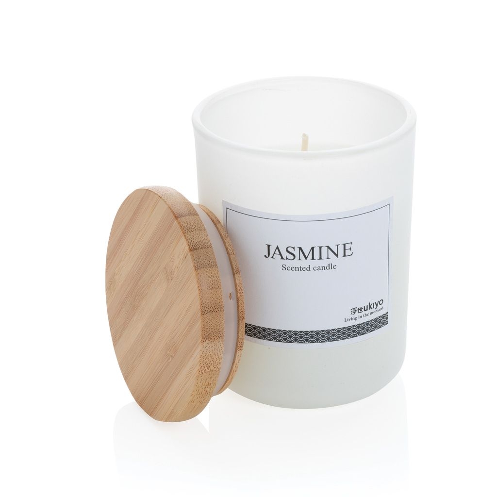 XDP262.94-3Ukiyo Deluxe parfuemierte Kerze mit Bambusdeckel_ weiss