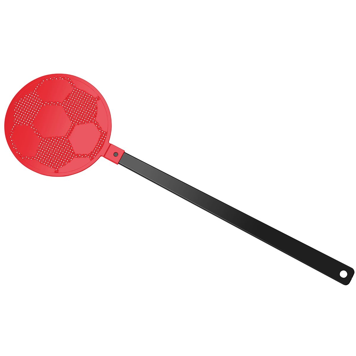 HE8410-6-1Fliegenklatsche _Fussball_ schwarz_ rot HE8410-6-1Fliegenklatsche _Fussball_ schwarz_ rot