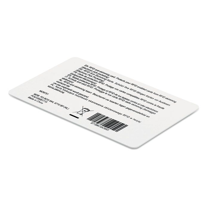 MO9751-06Custos RFID Anti-Skimming Karte_ weiss