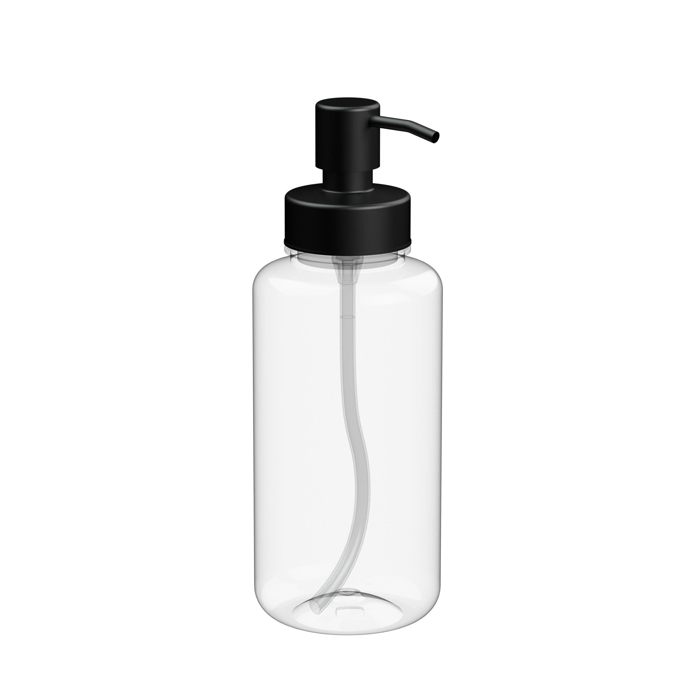 Seifenspender "Deluxe", 700 ml, transparent-braun, weiß