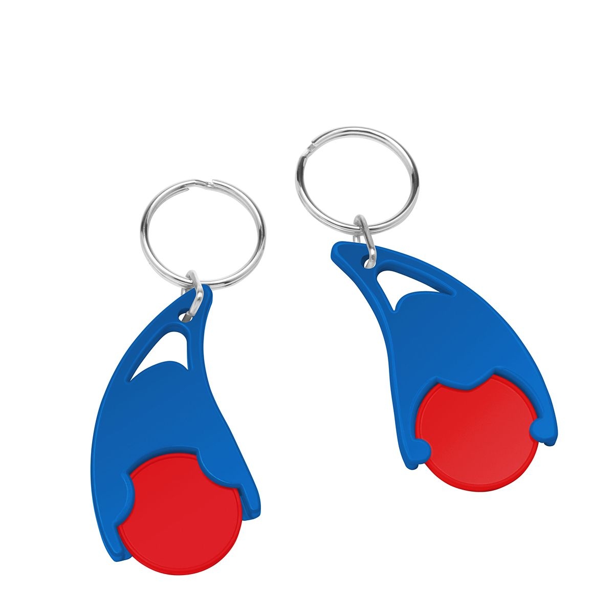 HE7491R-1-3Chiphalter mit  1€-Chip _Epsilon_ rot_ blau