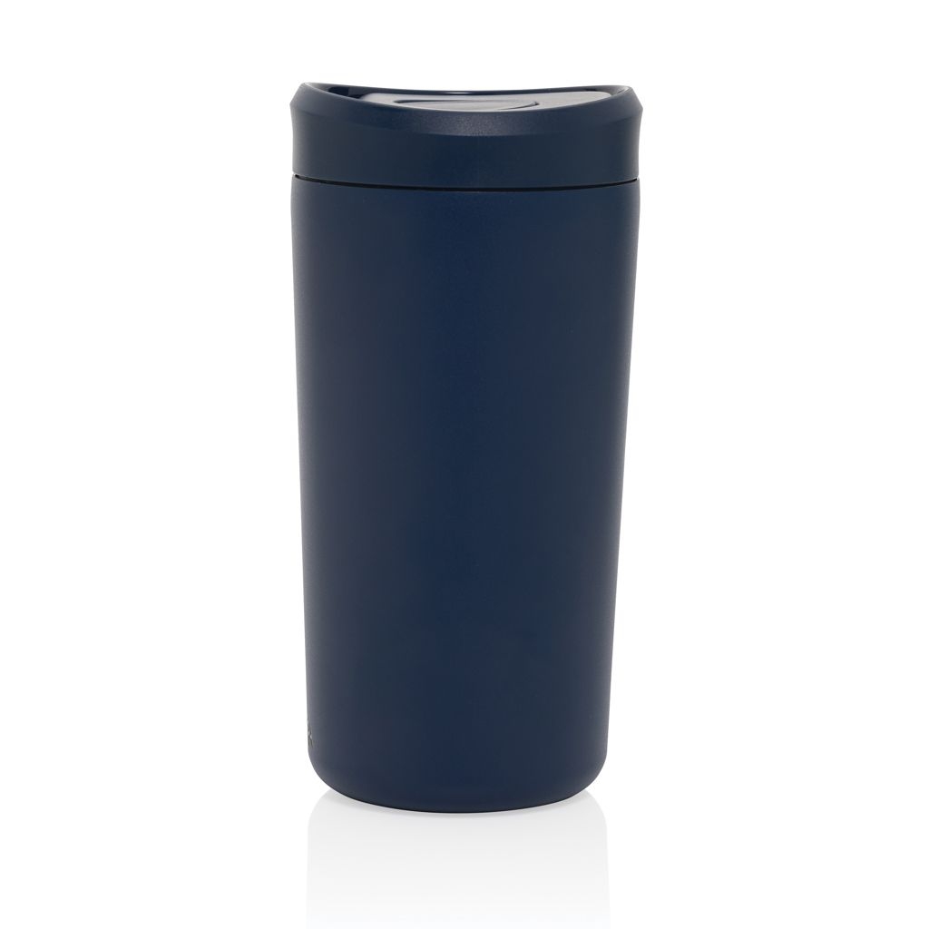 XDP438_10-25Avira Alix Klickbecher aus RCS rec. Stahl 400ml_ navy blau