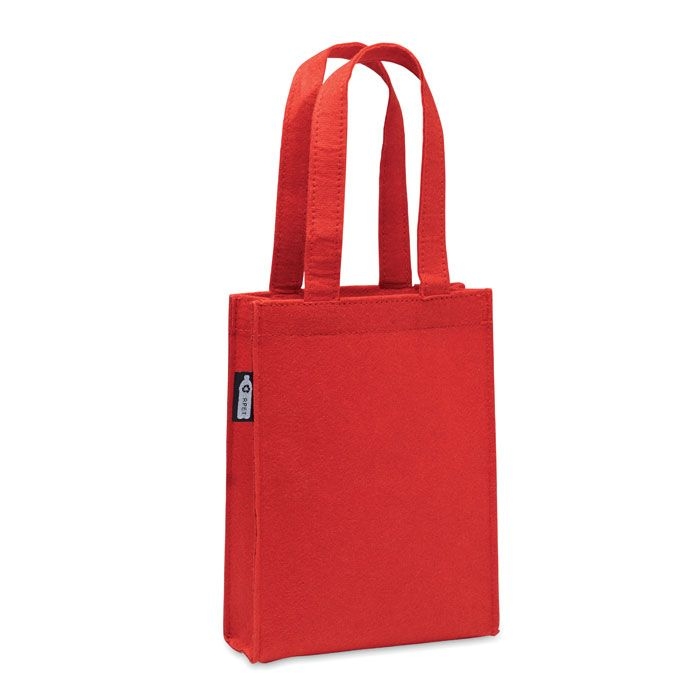 MO2408-05Feltote Kleine Tasche RPET-Filz_ rot
