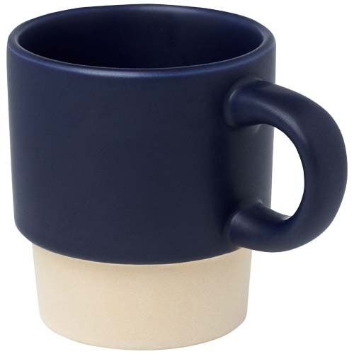 PF100805-3Olympia 130 ml stapelbarer Expresso Becher mit Tonboden_ navy