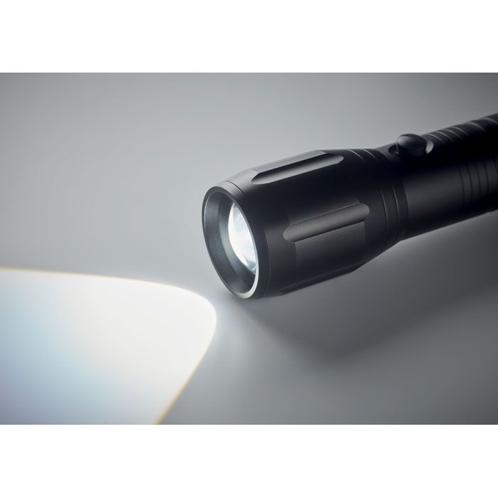 MO6567-03Ento Grosse LED-Taschenlampe Alu_ Schwarz