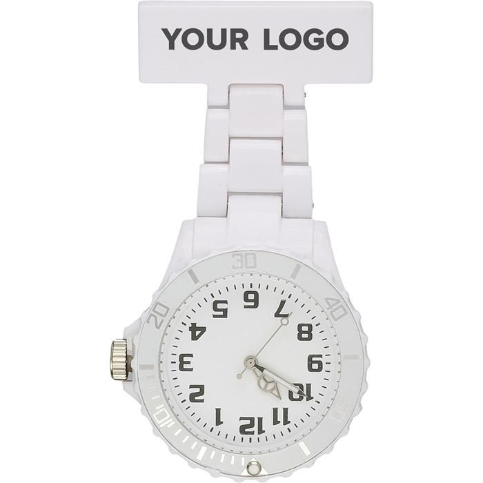 GI1116-02Krankenschwester-Uhr aus Kunststoff Simone_ weiss