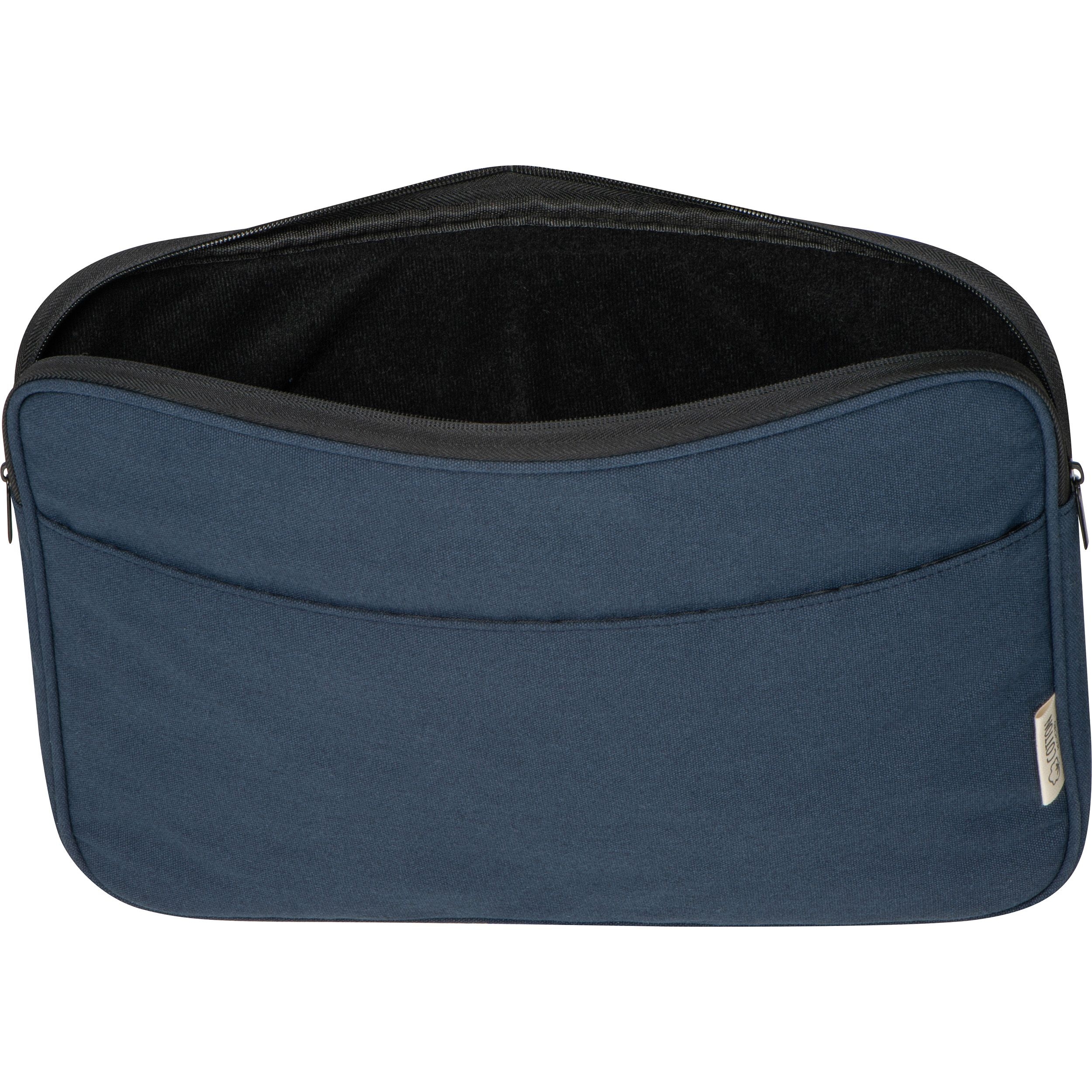 MA64395-44Laptoptasche aus recycelter Baumwolle GLENDA_ dunkelblau