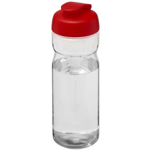 PF210097-28H2O Active® Eco Base 650 ml Sportflasche mit Klappdeckel_ transparent_rot PF210097-28H2O Active® Eco Base 650 ml Sportflasche mit Klappdeckel_ transparent_rot
