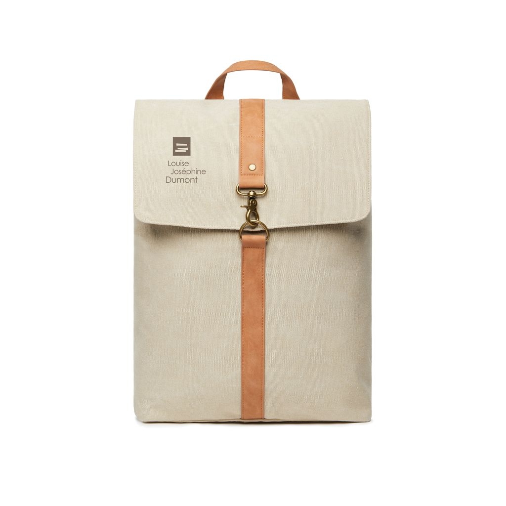 XDV52101-1VINGA Bosler Rucksack aus GRS recyceltem Canvas_ beige