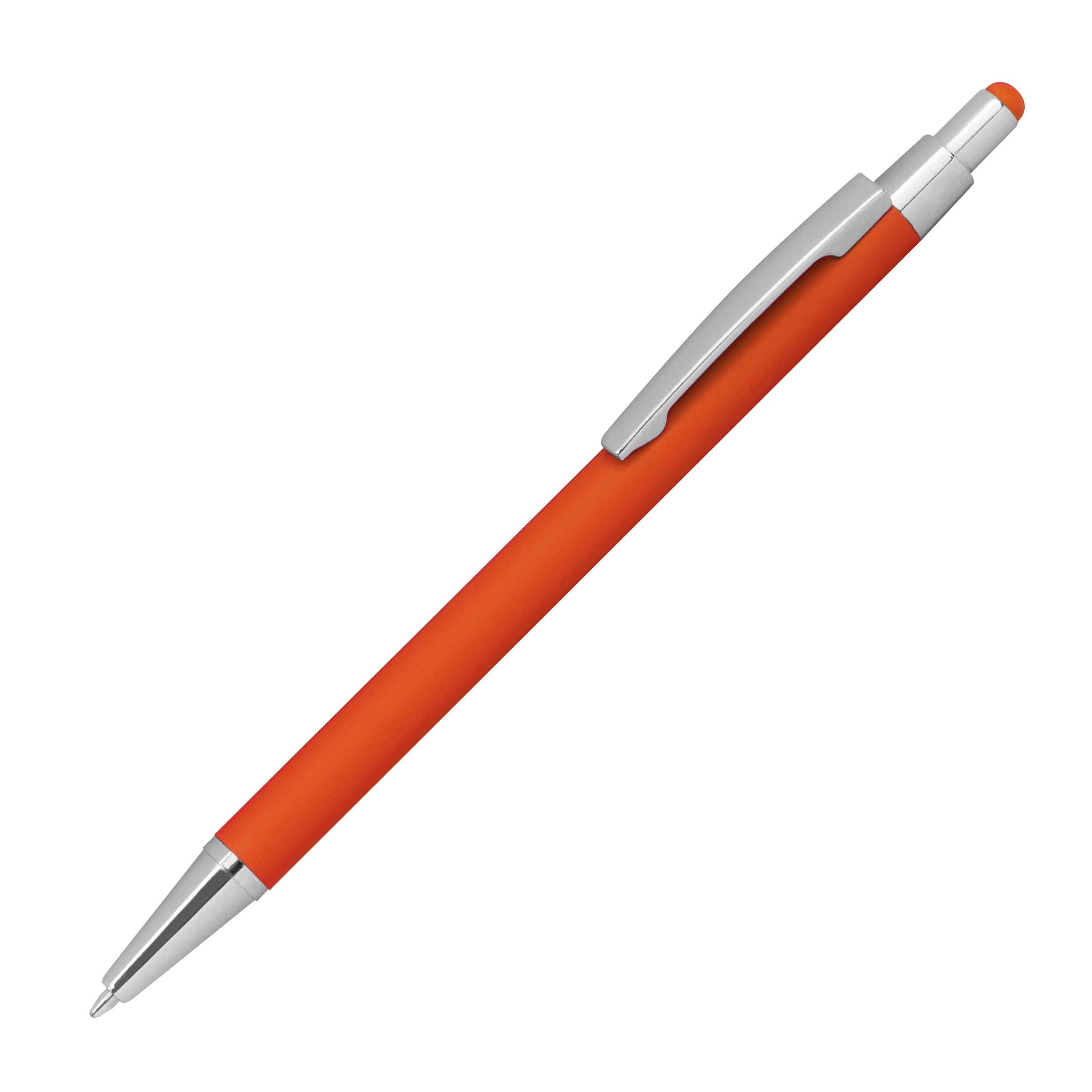 MA10964-10Kugelschreiber aus Metall mit Rubberfinish und Touchfunktion_ orange