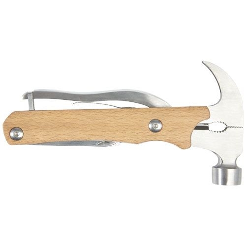 PF104537-1Bear Multifunktionswerkzeug Hammer mit 10 Funktionen_ holz