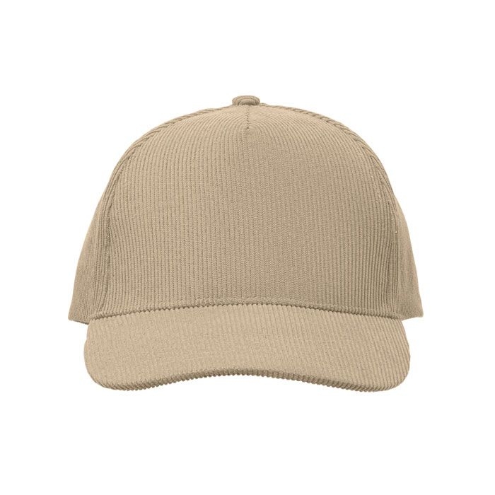 MO2879-13Wale Baseball Kappe 5 Panels Cord_ beige