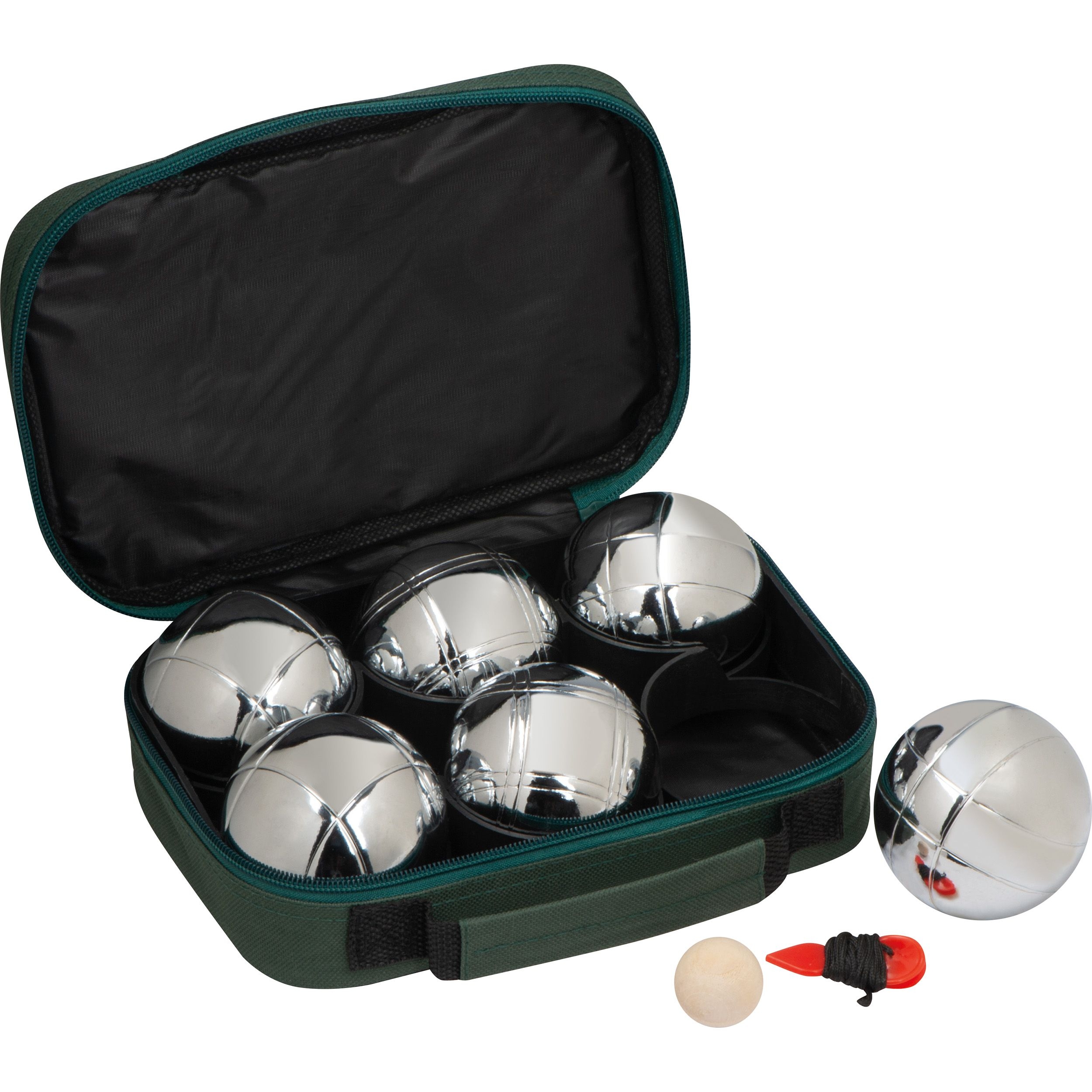 MA53602-09Boules Spiel mit 6 Metallkugeln_ gruen