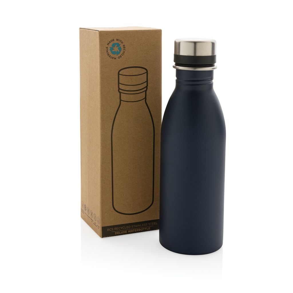XDP435.71-0Deluxe Wasserflasche aus RCS recyceltem Stainless-Steel_ navy blau