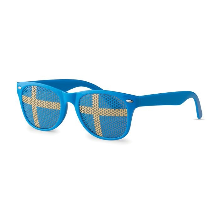 MO9275-04Flag Fun Fan Sonnenbrille_ Blau