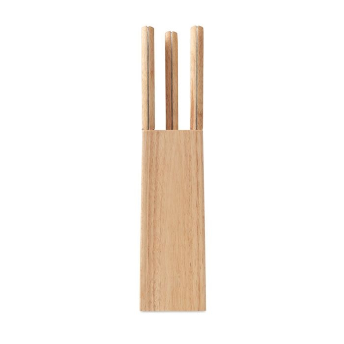 MO6308-40Gourmet Messerblock 5-teilig_ Holz