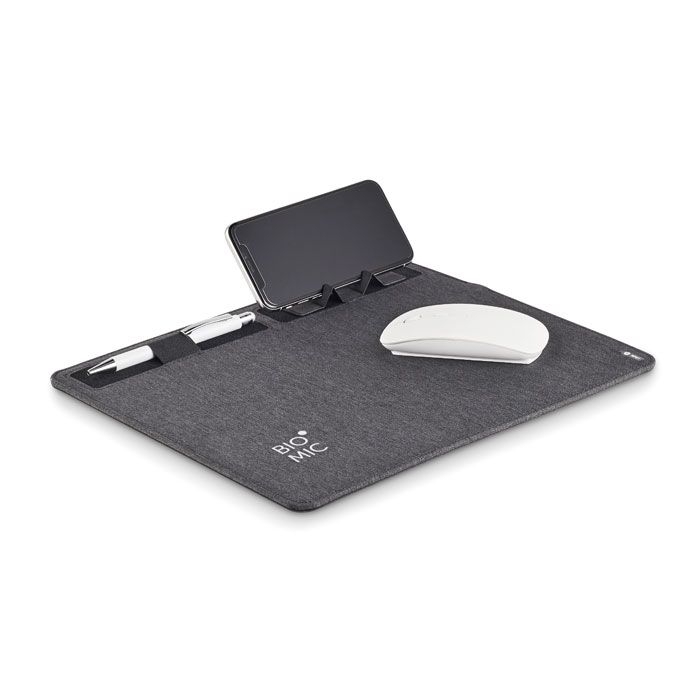 MO6416-15Superpad RPET Mousepad 15W Ladesgeraet_ Steingrau