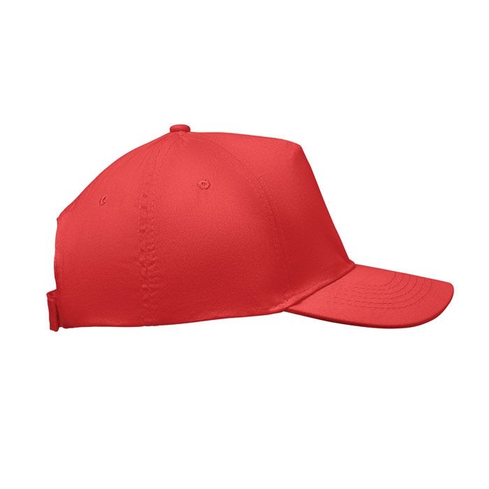 MO2345-05Sunny Baseball Kappe 5 Panels_ rot