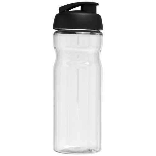 PF210045-1H2O Active® Base 650 ml Sportflasche mit Klappdeckel_ transparent_schwarz