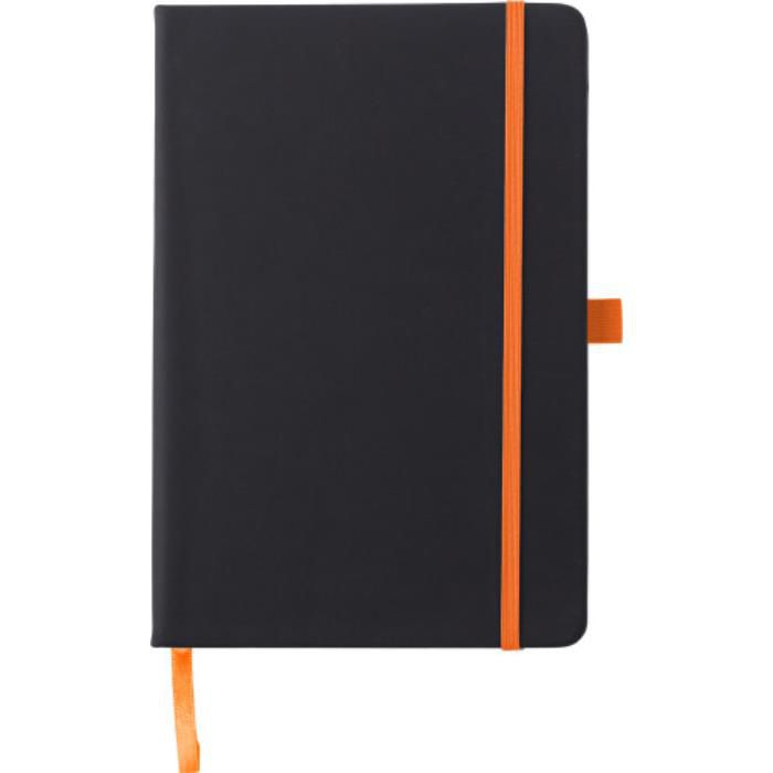 GI8384-07Notizbuch aus Kunststoff Charlene_ Orange GI8384-07Notizbuch aus Kunststoff Charlene_ Orange