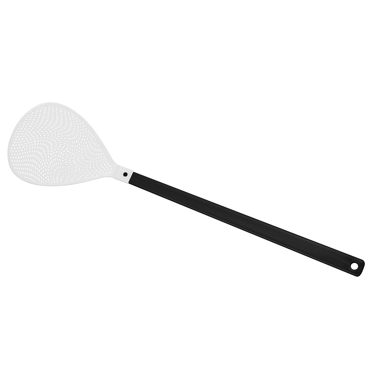 HE8731-6-0Fliegenklatsche _Oval_ schwarz_ weiss HE8731-6-0Fliegenklatsche _Oval_ schwarz_ weiss