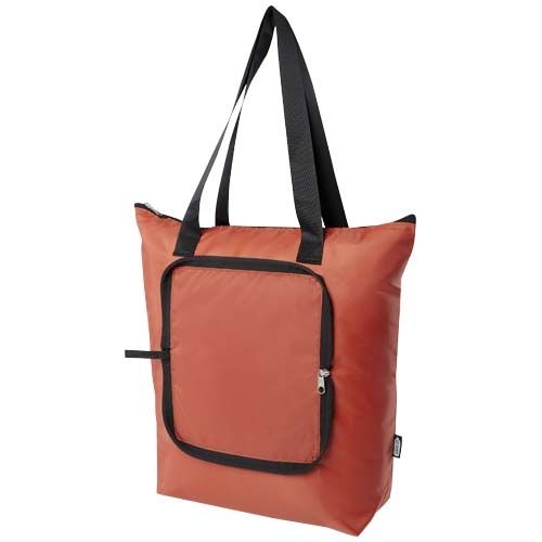 PF130092-3EcoFold faltbare RPET Kuehltasche 15 L_ ziegelstein