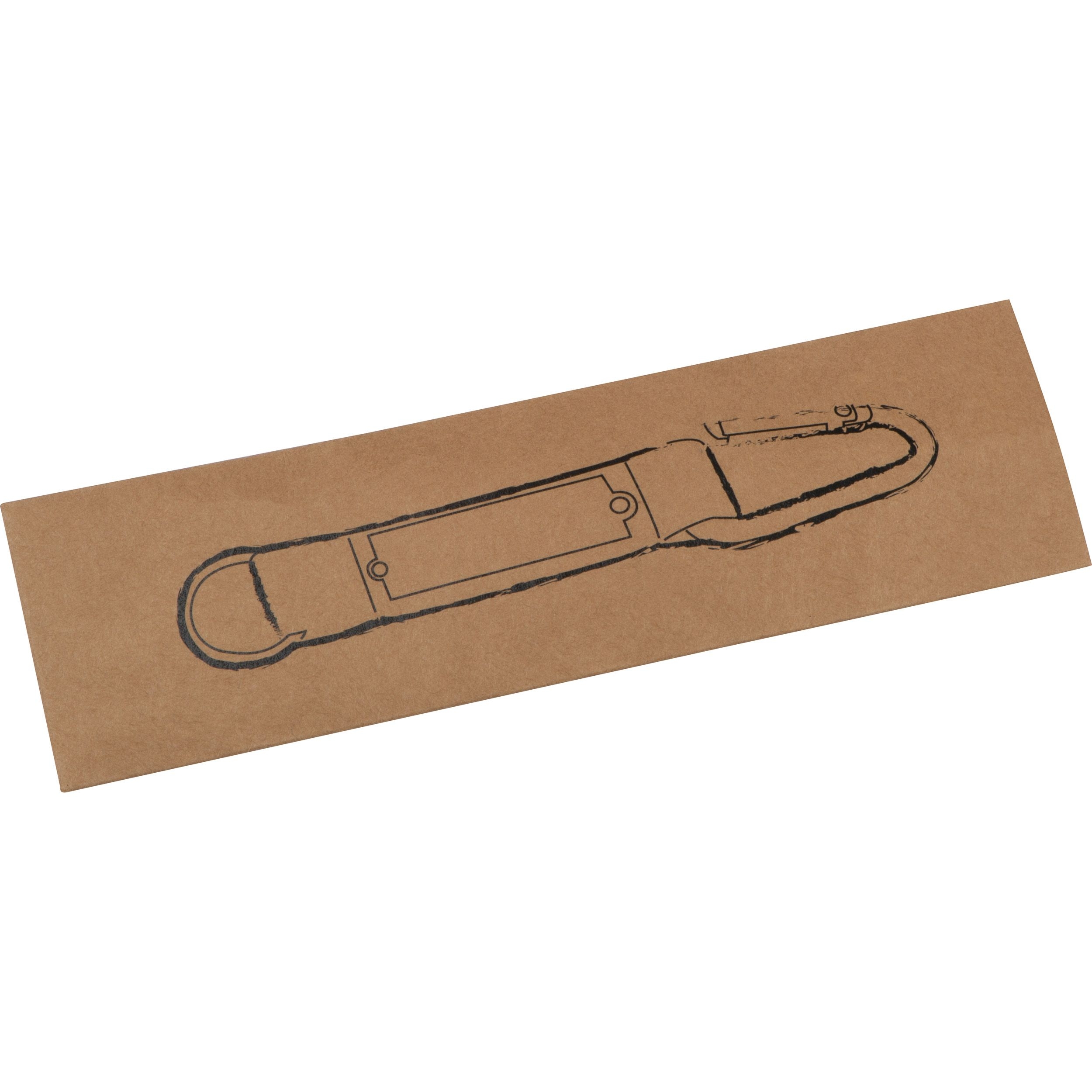 MA91168-05Schluesselanhaenger mit Karabiner und Plaettchen aus Metall_ rot