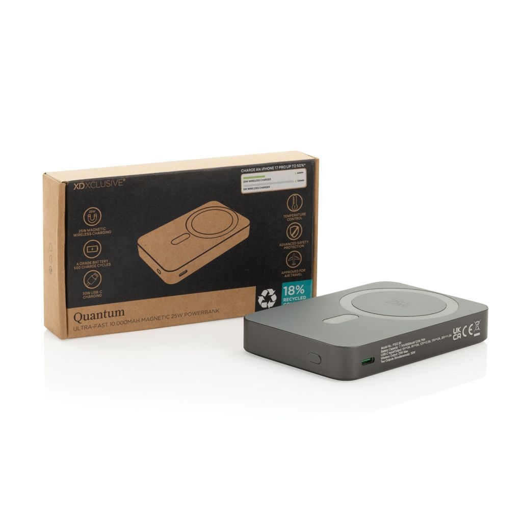 XDP322_93-02Quantum RCS Ultra-Fast 25W 10.000mAh magnetische Powerbank_ grau