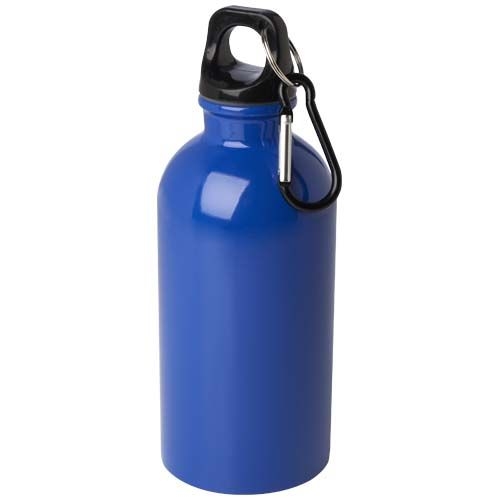 PF100860-8Oregon 400 ml RCS-zertifizierte_ einwandige Trinkflasche aus Edelstahl mit Karabinerhaken_ royalblau