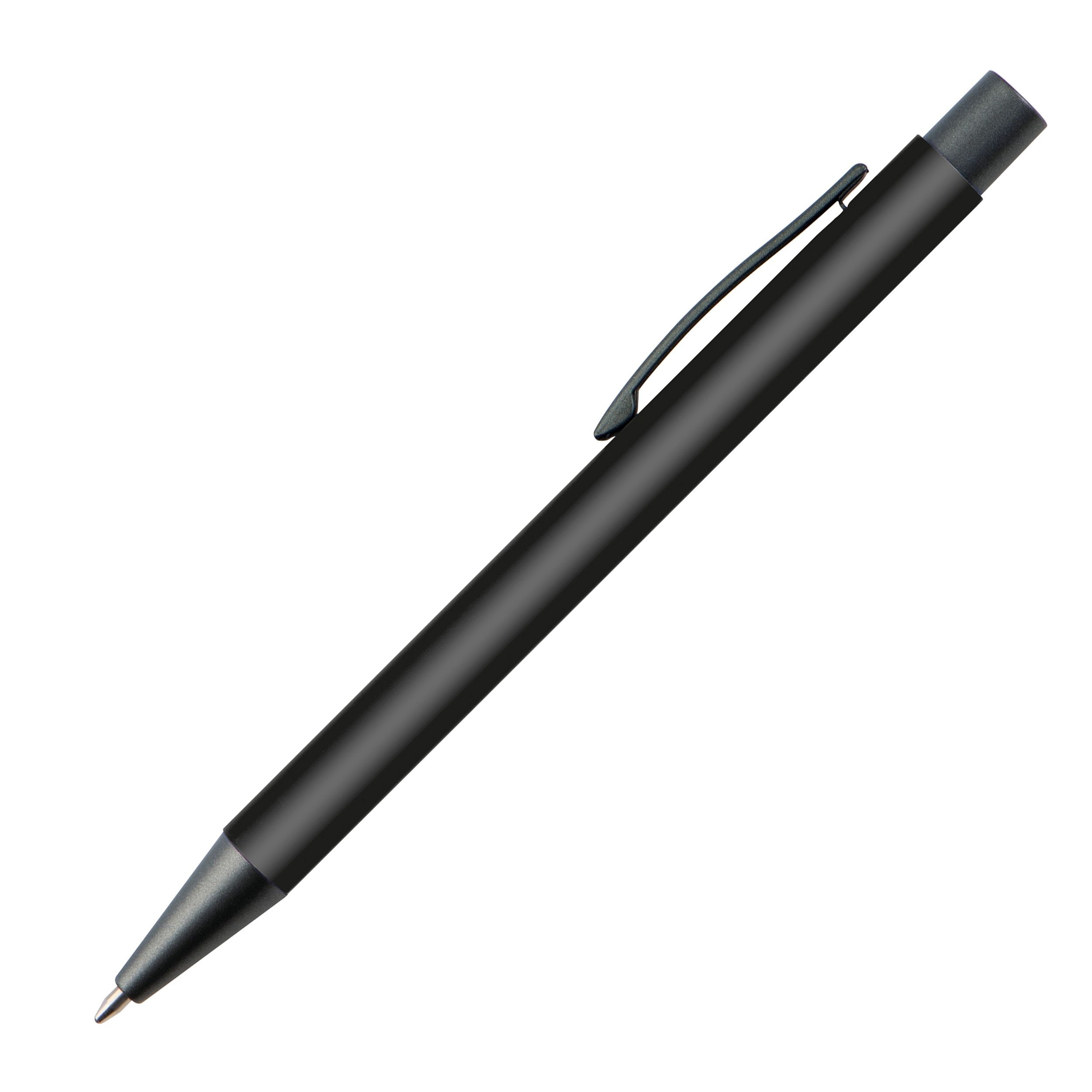 MA10945-03Matter Kugelschreiber mit Metallclip  _ schwarz