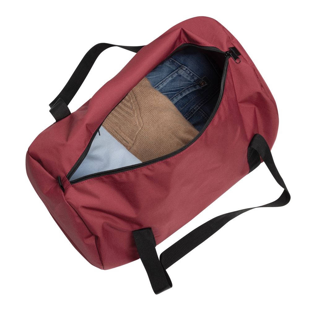 XDP763.18-04Dillon AWARE™ RPET faltbare Sporttasche_ rot