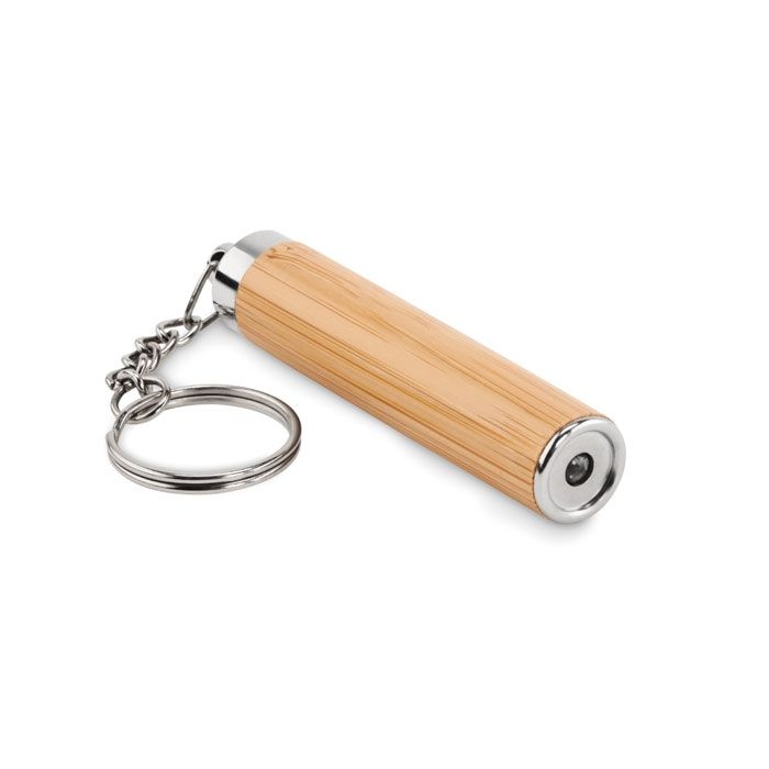 MO6894-40Pianti Schluesselring mit Taschenlampe_ Holz