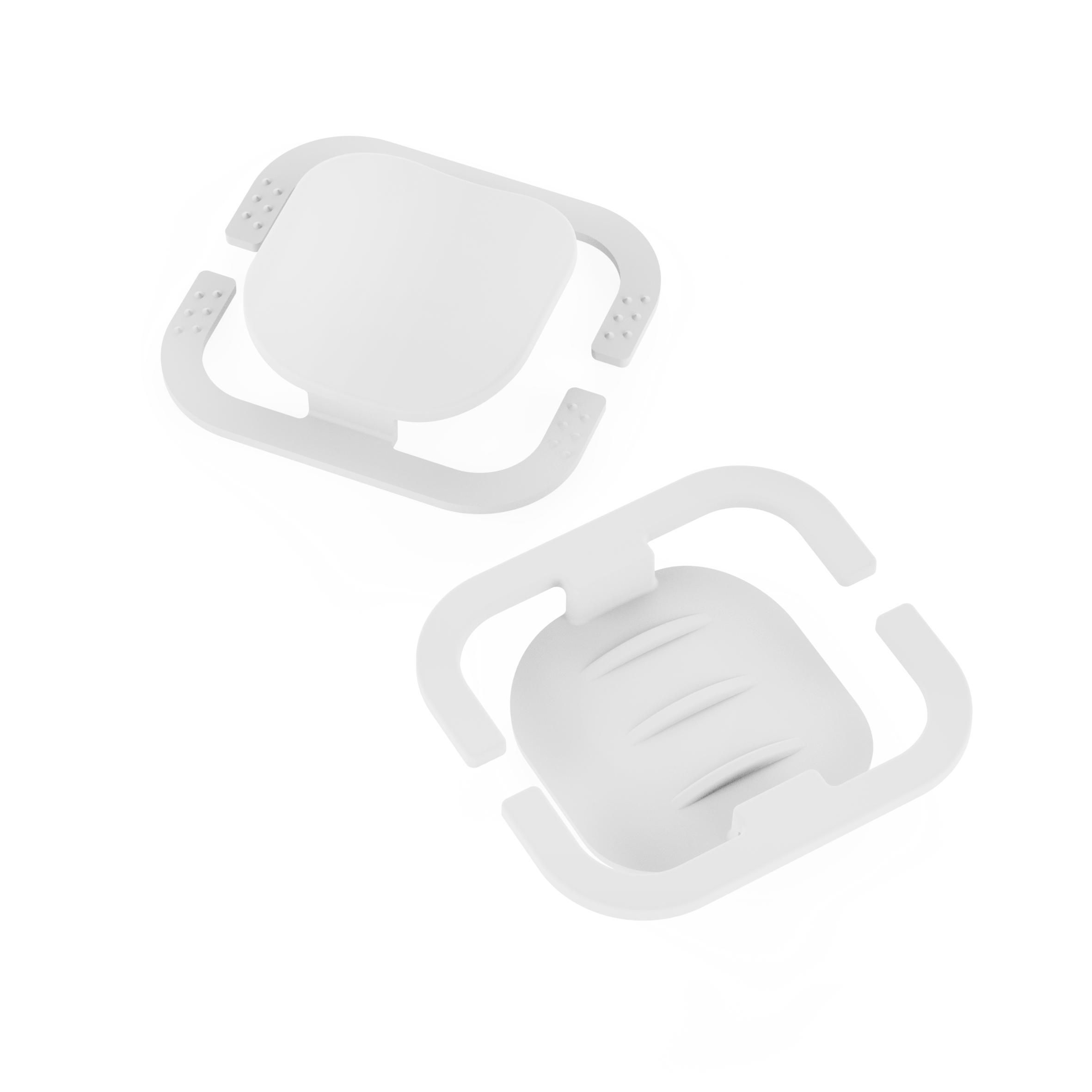 EL01921-1Maskenhalterung _Helm_ 2er Set_ weiss
