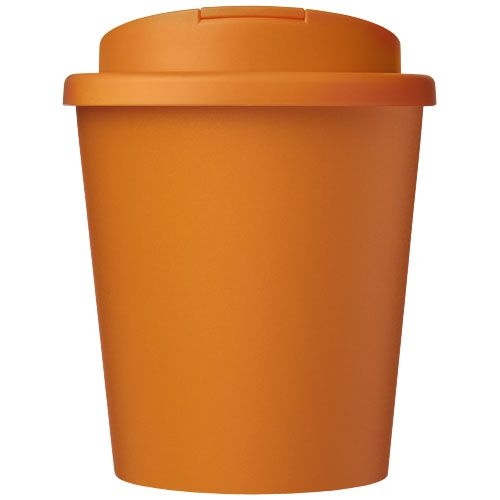 PF210455-14Americano® Espresso Eco 250 ml recycelter Isolierbecher mit auslaufsicherem Deckel_ orange