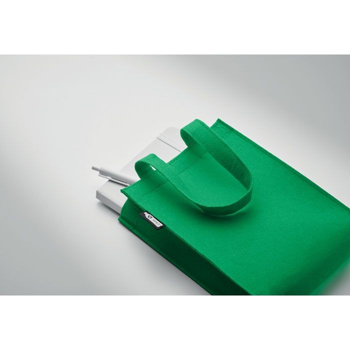 MO2408-09Feltote Kleine Tasche RPET-Filz_ gruen
