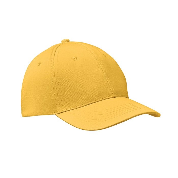 MO8834-08Basie Apollo Baseball cap 6 panels 160g_m²_ gelb