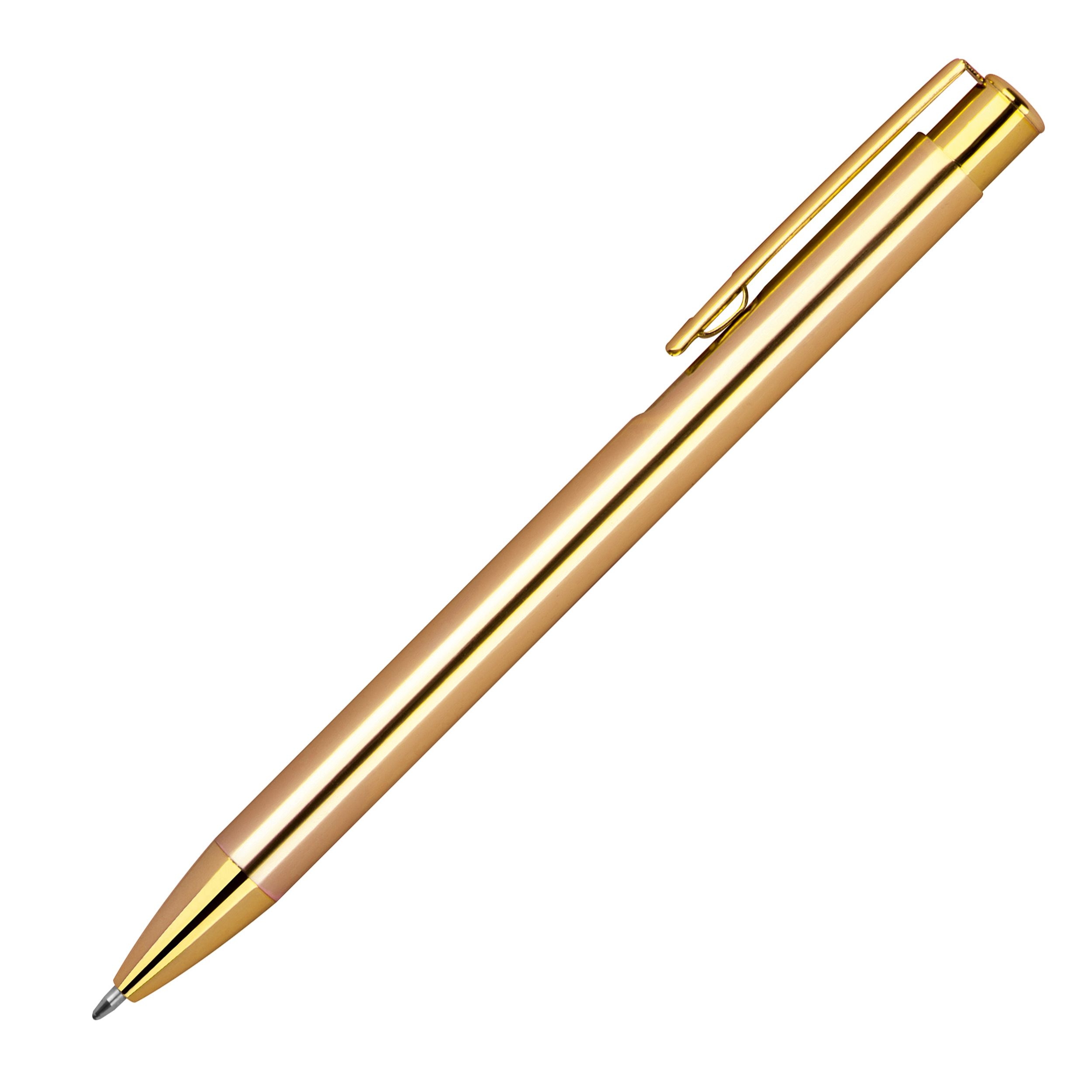 MA12614-98Druckkugelschreiber aus Aluminium in Metallic Farben_ gold
