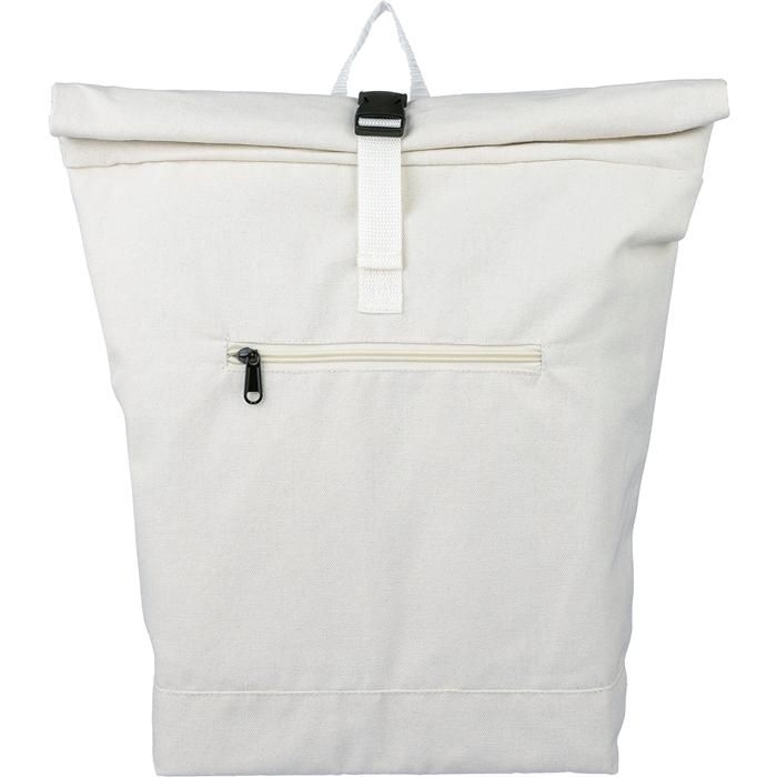 GI1204072-357Rolltop-Rucksack Thaddeus aus recyceltem Poly-Baumwollgewebe _330 g_m2_ beige