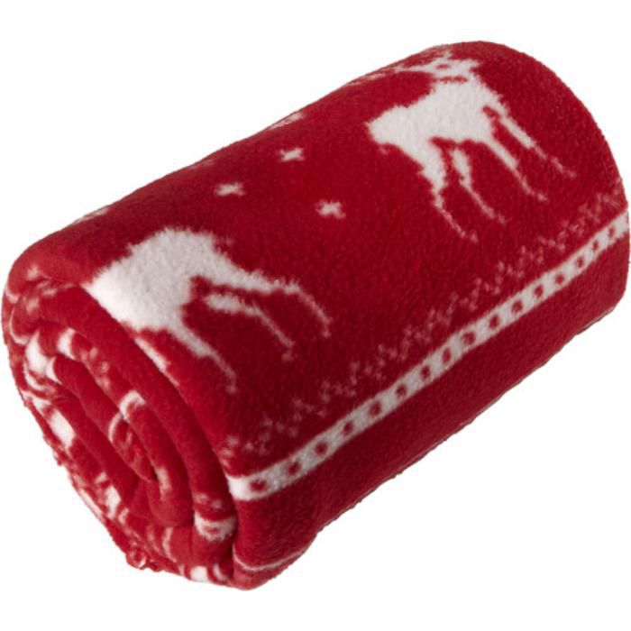 Decke aus Fleece Jane, Rot