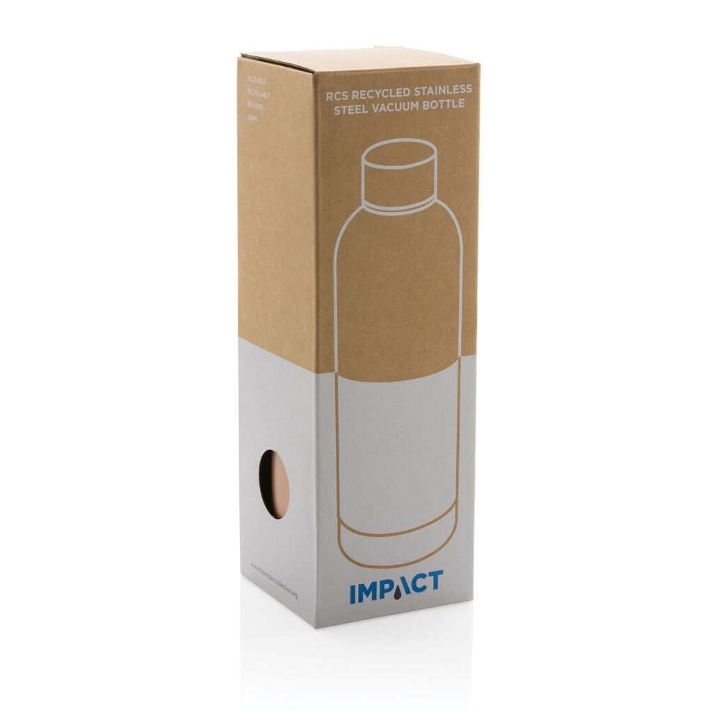 XDP435.70-9Impact Vakuumflasche aus RCS recyceltem Stainless-Steel_ braun