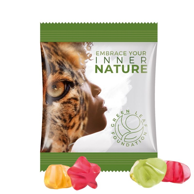 JG10061-3Minituete 10 g Trolli Fruchtgummi Standardformen_ Stern_ weisse Folie