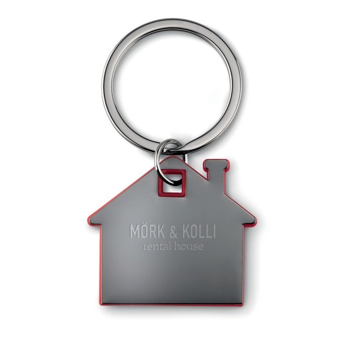 MO8877-05Imba Schluesselring Haus_ Rot
