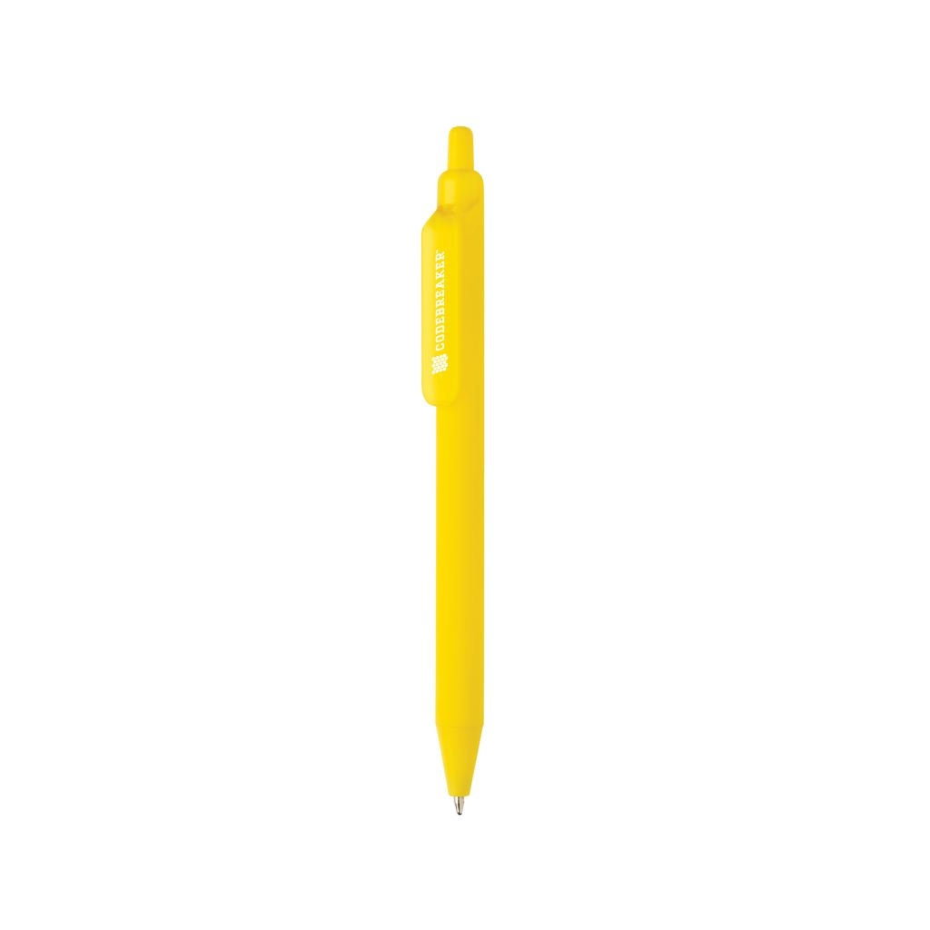 XDP611.34-06Tide Smooth Touch Stift aus GRS zertifiziert recyceltem ABS_ gelb