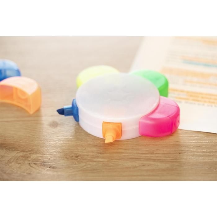 GI1071-09Textmarker aus Kunststoff Brodie_ mehrfarbig