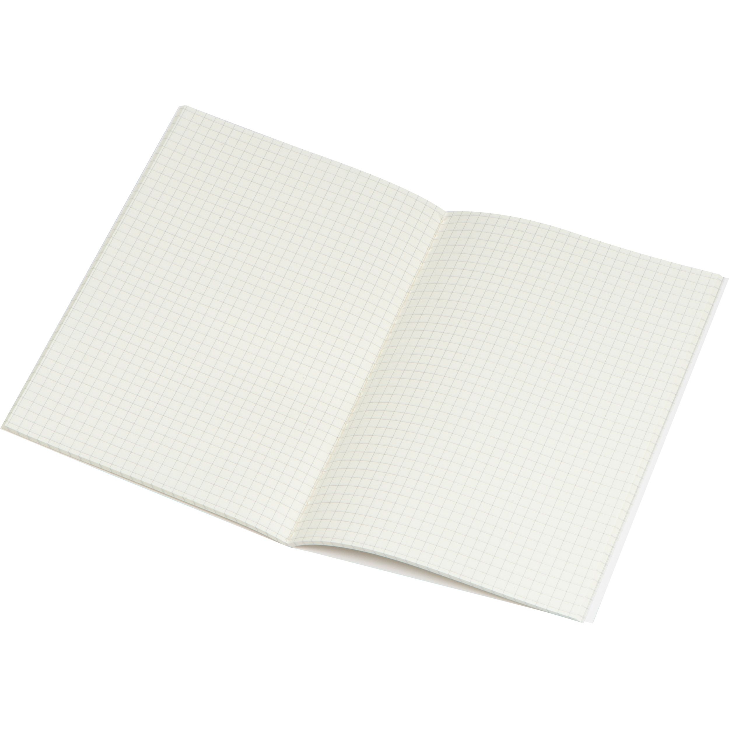 MA23258-05A5 Notizbuch mit karierten Blaettern_ rot