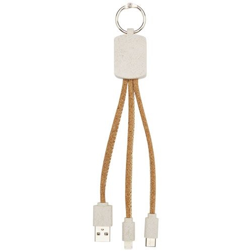 PF124294-1Bates Weizenstroh und Kork 3-in-1 Ladekabel_ natur