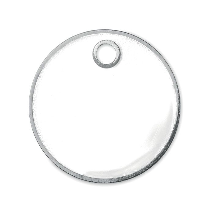 MO9748-06Tokenring Schluesselring mit Chip EUR_ weiss